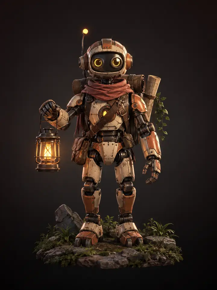 Beispiel eines freundlichen Erkundungsroboters