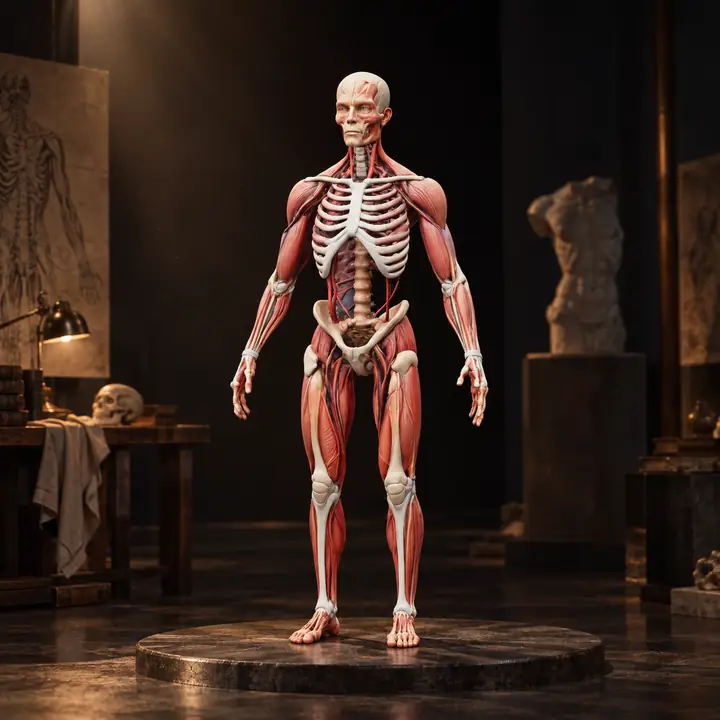3D-Modell des menschlichen Bewegungsapparats