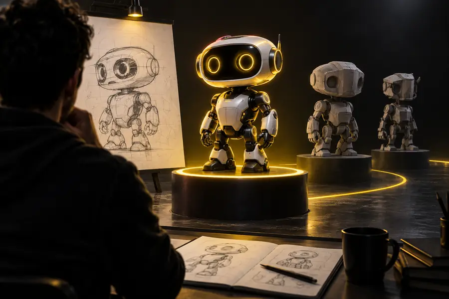 3D model preview for a Tripo AI free trial guide