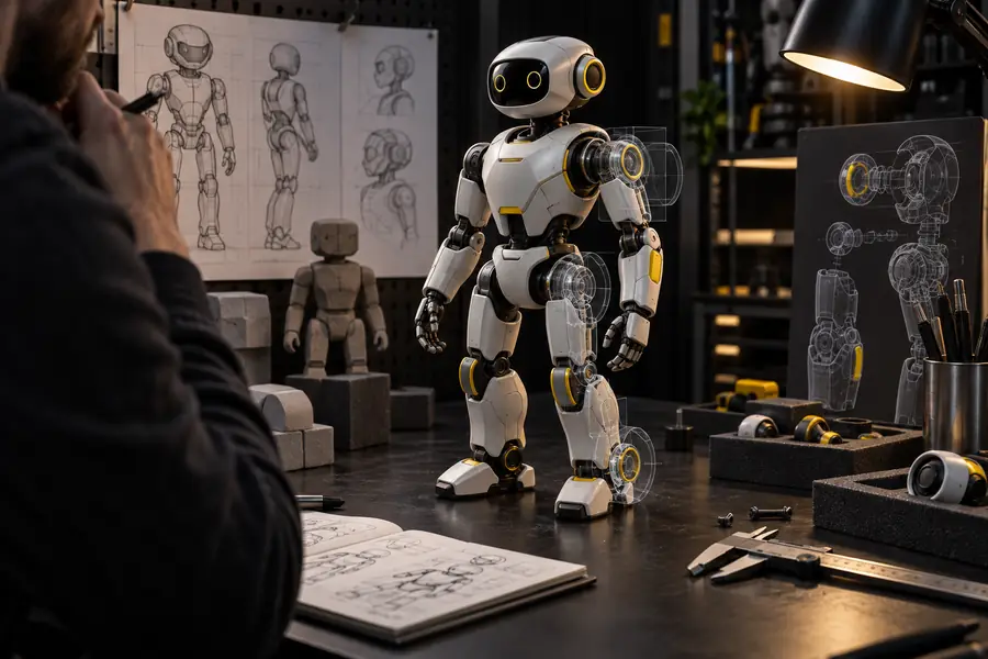 Robot convertido en un modelo 3D limpio