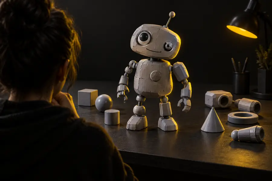 Frühe 3D-Robotergenerierung mit ungleichmäßigen Formen